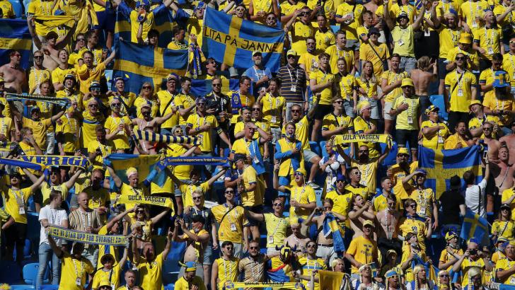 Sweden football fans